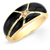Onyx and Yellow Gold Ring