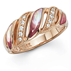 Pink Mother of Pearl and Rose Gold Ring