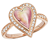 Pink Mother of Pearl and Rose Gold Ring